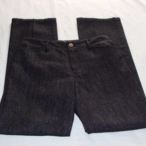 ADEC2 Dark Gray-Black Fully Lined WOOL Blend Dress Pants Sz 4/38 (32 Inseam)